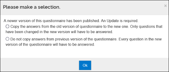 Graphic of questionnaire page